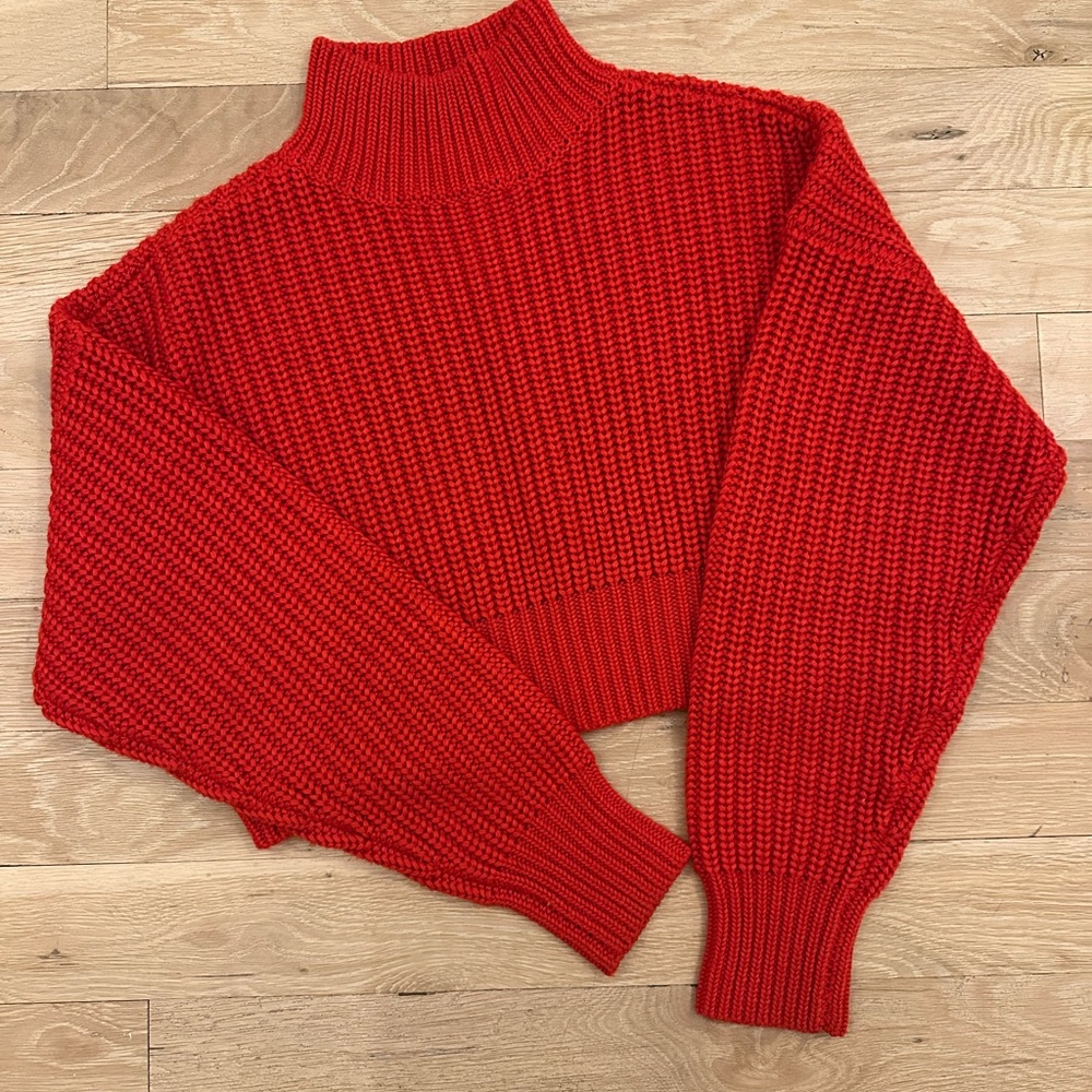 REVOLVE CHERRY RED SWEATER